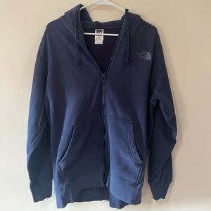 The North Face Mens Navy Full Zip Hoodie size XL